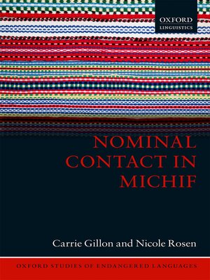 cover image of Nominal Contact in Michif